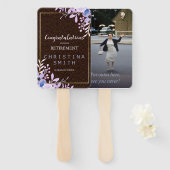 Rustikales Party für Blumenpastel Fächer (Vorne und Hinten)