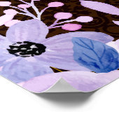 Rustikales Party für Blumenpastel Poster (Ecke)