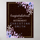 Rustikales Party für Blumenpastel Poster (Vorne)