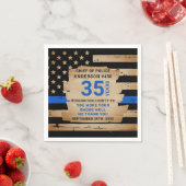 Rustikales Party für das Polizeirezept in dünner B Serviette (Beispiel)