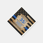 Rustikales Party für das Polizeirezept in dünner B Serviette (Ecke)