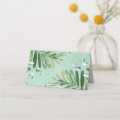 Rustikales Party für Landtiere im Waldwald Platzkarte (Rückseite)