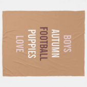 Rustikales Party Herbstbrise Matratzendusche Gemüt Fleecedecke (Vorderseite (Horizontal))