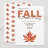 Rustikales Party mit Wasserfarben Einladung (Vorne/Hinten)