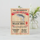 Rustikales Party-Poster Einladung (Stehend Vorderseite)