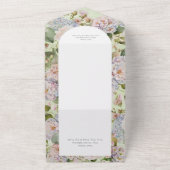Rustikales Pastel Hydrangeas Sage Green Arch Dinne All In One Einladung (Außenbereich)