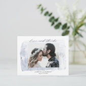 rustikales pastellfarbenes Foto Danke Postcard Postkarte (Stehend Vorderseite)