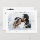 rustikales pastellfarbenes Foto Danke Postcard Postkarte (Vorne/Hinten)