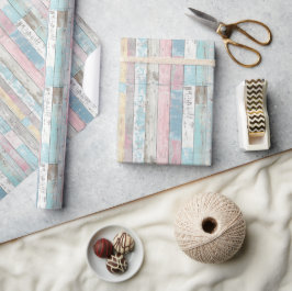 Rustikales Pastellpapier Geschenkpapier