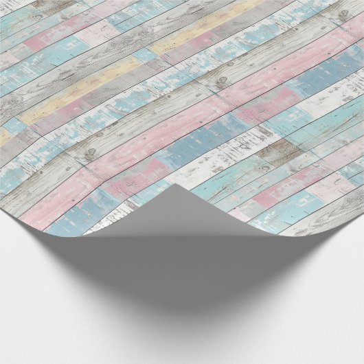 Rustikales Pastellpapier Geschenkpapier (Ecke)