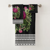 Rustikales Patchwork Badhandtuch Set (Insitu)