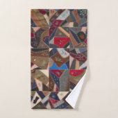 Rustikales Patchwork-Crazy-Quilt-Muster Elegant  Badhandtuch Set (Handtuch)