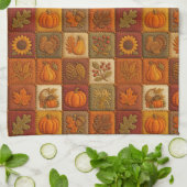 Rustikales Patchwork mit Segen Zitat Geschirrtuch (Gefaltet)