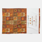 Rustikales Patchwork mit Segen Zitat Geschirrtuch (Horizontal)