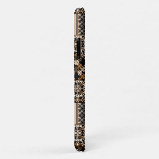 Rustikales Patchwork-Muster Case-Mate iPhone Hülle (Hinten/Rechts)