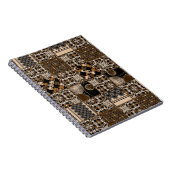 Rustikales Patchwork-Muster Notizblock (Rechte Seite)