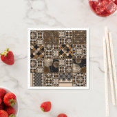 Rustikales Patchwork-Muster Serviette (Beispiel)