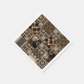 Rustikales Patchwork-Muster Serviette (Ecke)