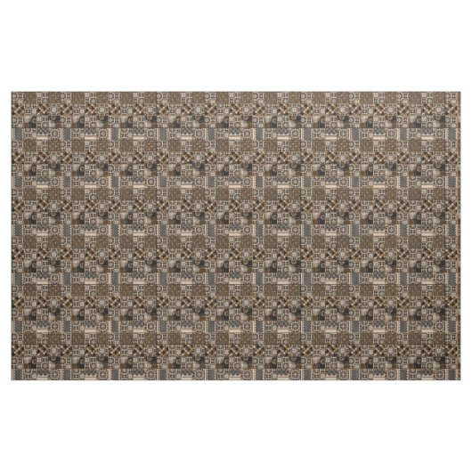 Rustikales Patchwork-Muster Stoff (Yard (91,4 cm))