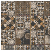 Rustikales Patchwork-Muster Stoff (Nahaufnahme)