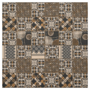Rustikales Patchwork-Muster Stoff