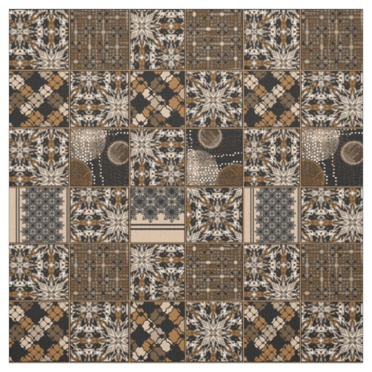 Rustikales Patchwork-Muster Stoff (Muster)