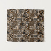 Rustikales Patchwork-Muster Wandteppich (Vorderseite (Horizontal))
