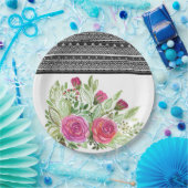 Rustikales Patchwork Pappteller (Party)