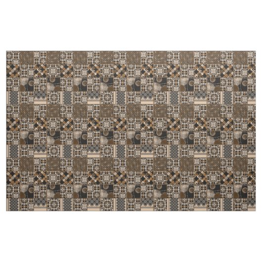 Rustikales Patchworkmuster Stoff (Fat Quarter (45,7 x 55,9 cm))
