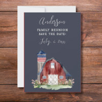 Rustikales Patriotic Family Wiedersehen
