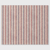 Rustikales patriotisches US Flagge Geschenkpapier (Flach)