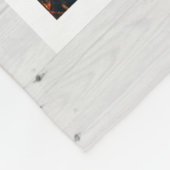 Rustikales Paw druckt Personalisiertes Pet-Memoria Fleecedecke (Ecke)