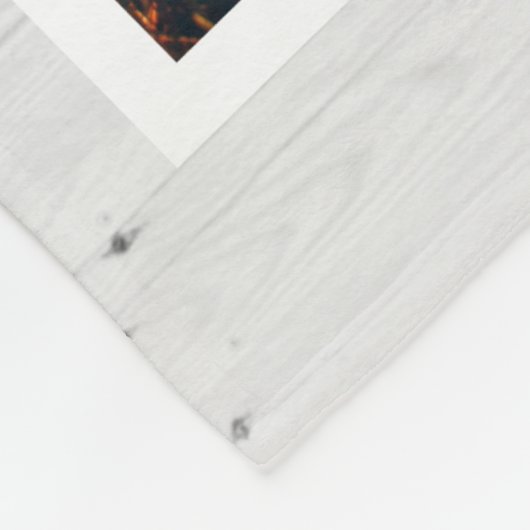 Rustikales Paw druckt Personalisiertes Pet-Memoria Fleecedecke (Ecke)