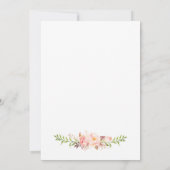 Rustikales Peony floral Einladung (Rückseite)