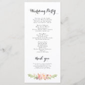 Rustikales Peony Floral Programm (Rückseite)