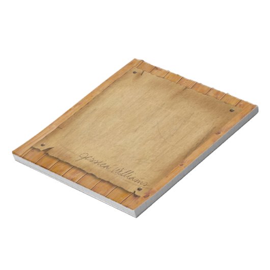 Rustikales Pergament Notizblock (Rotiert)