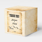 Rustikales Pergament Vintag Geschenkschachtel (Vorderseite)