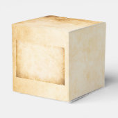 Rustikales Pergament Vintag Geschenkschachtel (Rückseite)