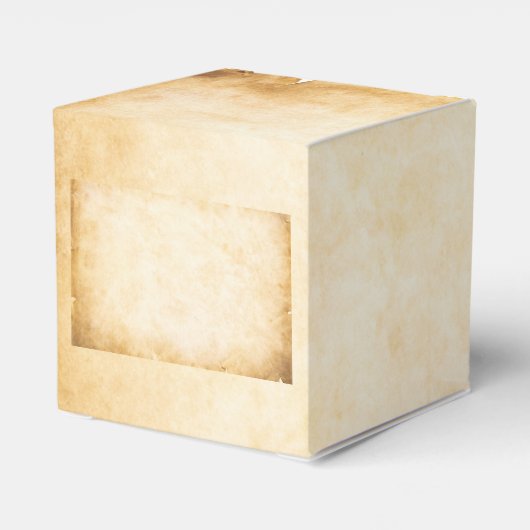 Rustikales Pergament Vintag Geschenkschachtel (Rückseite)