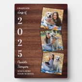 Rustikales Personalisiert Abschluss Graduate Foto Fotoplatte (Vorderseite)