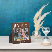 Rustikales Personalisiert Daddy Foto Fotoplatte (InSitu)