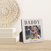 Rustikales Personalisiert Daddy Foto Fotoplatte