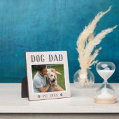 Rustikales Personalisiert Dog Vater Foto Fotoplatte (InSitu)