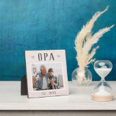 Rustikales Personalisiert Opa Grandpa Foto Fotoplatte (InSitu)