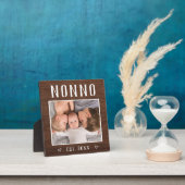 Rustikales Personalisiertes Non-Grandpa-Foto Fotoplatte (InSitu)