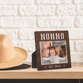 Rustikales Personalisiertes Non-Grandpa-Foto Fotoplatte