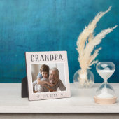 Rustikales Personalisiertes Opa-Foto Fotoplatte (InSitu)