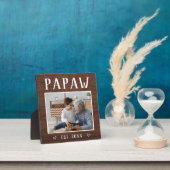 Rustikales Personalisiertes Papaw Grandpa-Foto Fotoplatte (InSitu)
