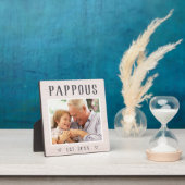 Rustikales Personalisiertes Pappel Opa Foto Fotoplatte (InSitu)