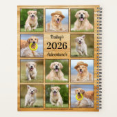 Rustikales Pet Journal Welpe Dog FotoCollage Planer (Rückseite)